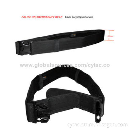 Black Duty Belt for Police Military Equipment